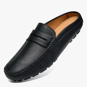 Boleone Black Leather Men's Loafers 👞 NWOT  13m